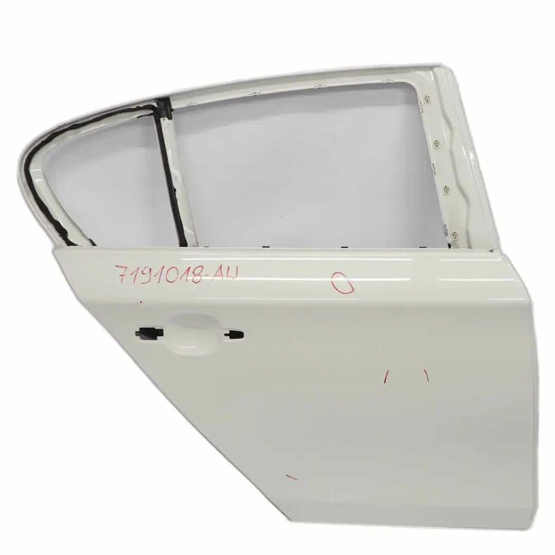 BMW 1 er E87 LCI Tür Hinten Links Alpinweiss Alpin Weiss 3 - 300 - SKU 7191018-AW - Teilenummer 7191017