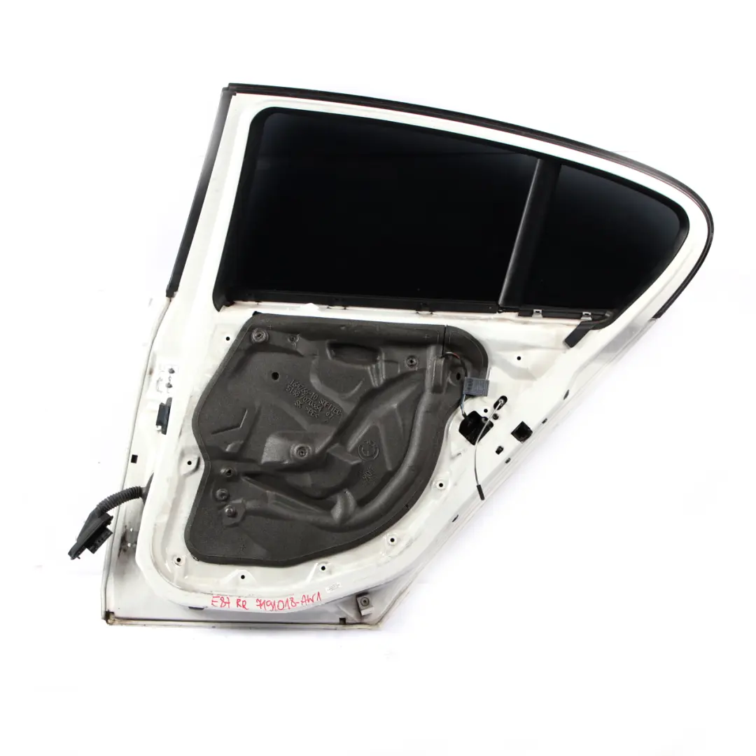 Right Door O/S Alpinweiss 3 Alpine White - 300 to BMW 1 E87 Rear with Part number 7191018 BMW 1 E87 Rear Right Door O/S Alpinweiss 3 Alpine White - 300 - SKU 7191018-AW1 - Part number 7191018
