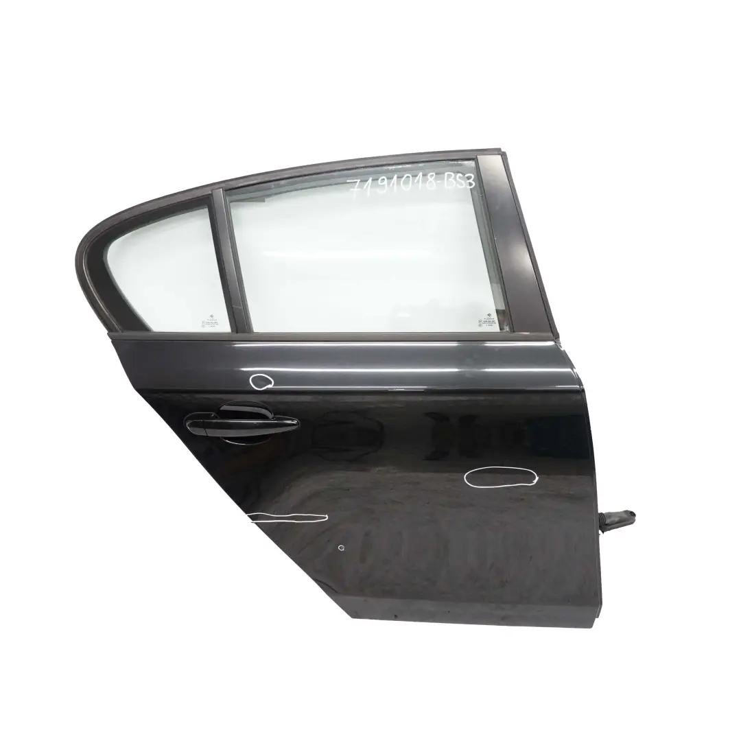 BMW E87 Door Rear Right O/S Black Sapphire Metallic - 475 - SKU 7191018-BS3 - Part number 7191018