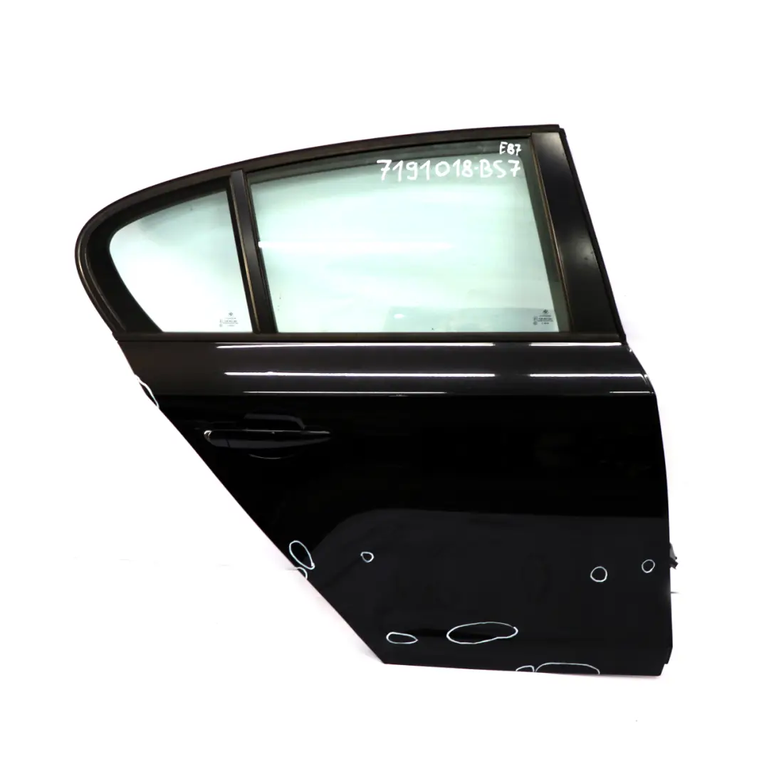 Tür Hinten Rechts Black Sapphire Saphirschwarz - 475 für BMW 1 er E87 mit Teilenummer 7191018 BMW 1 er E87 Tür Hinten Rechts Black Sapphire Saphirschwarz - 475 - SKU 7191018-BS7 - Teilenummer 7191018