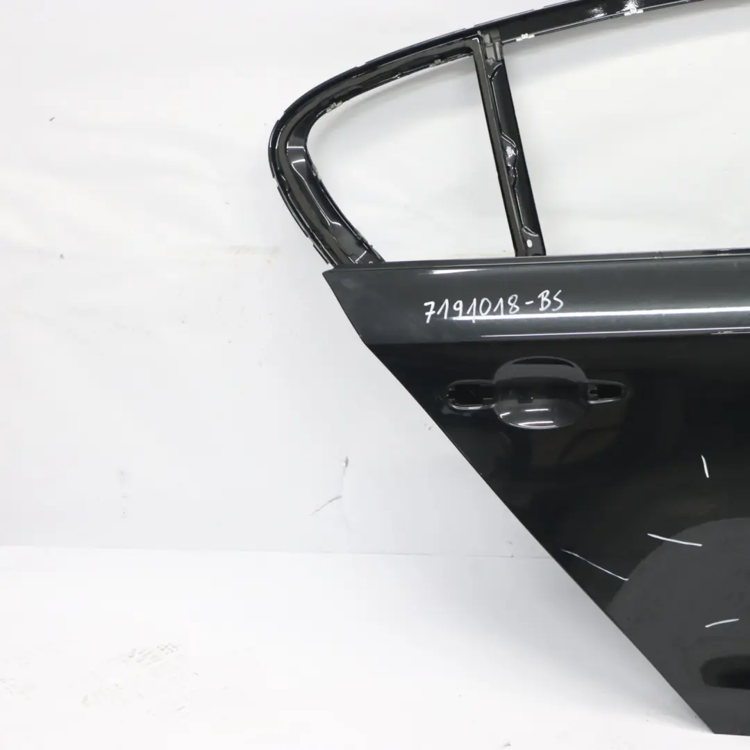Door Rear Right O/S Black Sapphire Metallic - 475 to BMW E87 with Part number 7191018 BMW E87 Door Rear Right O/S Black Sapphire Metallic - 475 - SKU 7191018-BS - Part number 7191018