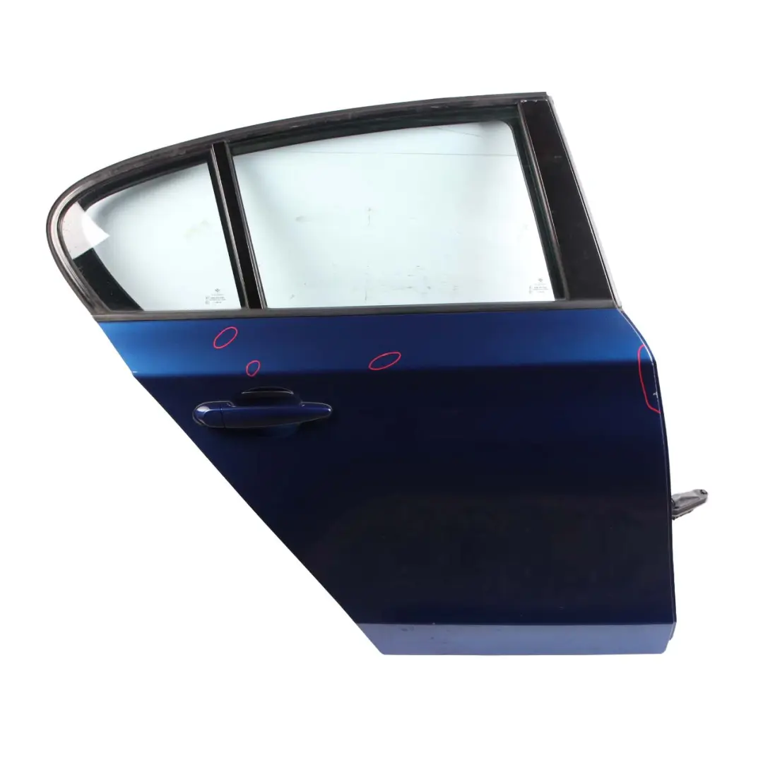 Door Rear Right O/S Le Mans Blau Blue Metallic - 381 to BMW 1 Series E87 5 with Part number 7191018 BMW 1 Series E87 5 Door Rear Right O/S Le Mans Blau Blue Metallic - 381 - SKU 7191018-LMB5 - Part number 7191018