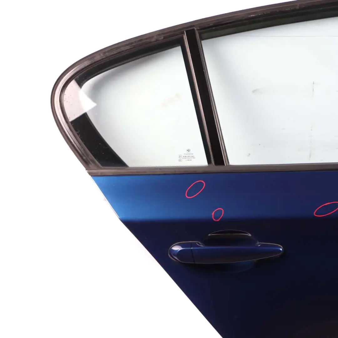 Door Rear Right O/S Le Mans Blau Blue Metallic - 381 to BMW 1 Series E87 5 with Part number 7191018 BMW 1 Series E87 5 Door Rear Right O/S Le Mans Blau Blue Metallic - 381 - SKU 7191018-LMB5 - Part number 7191018