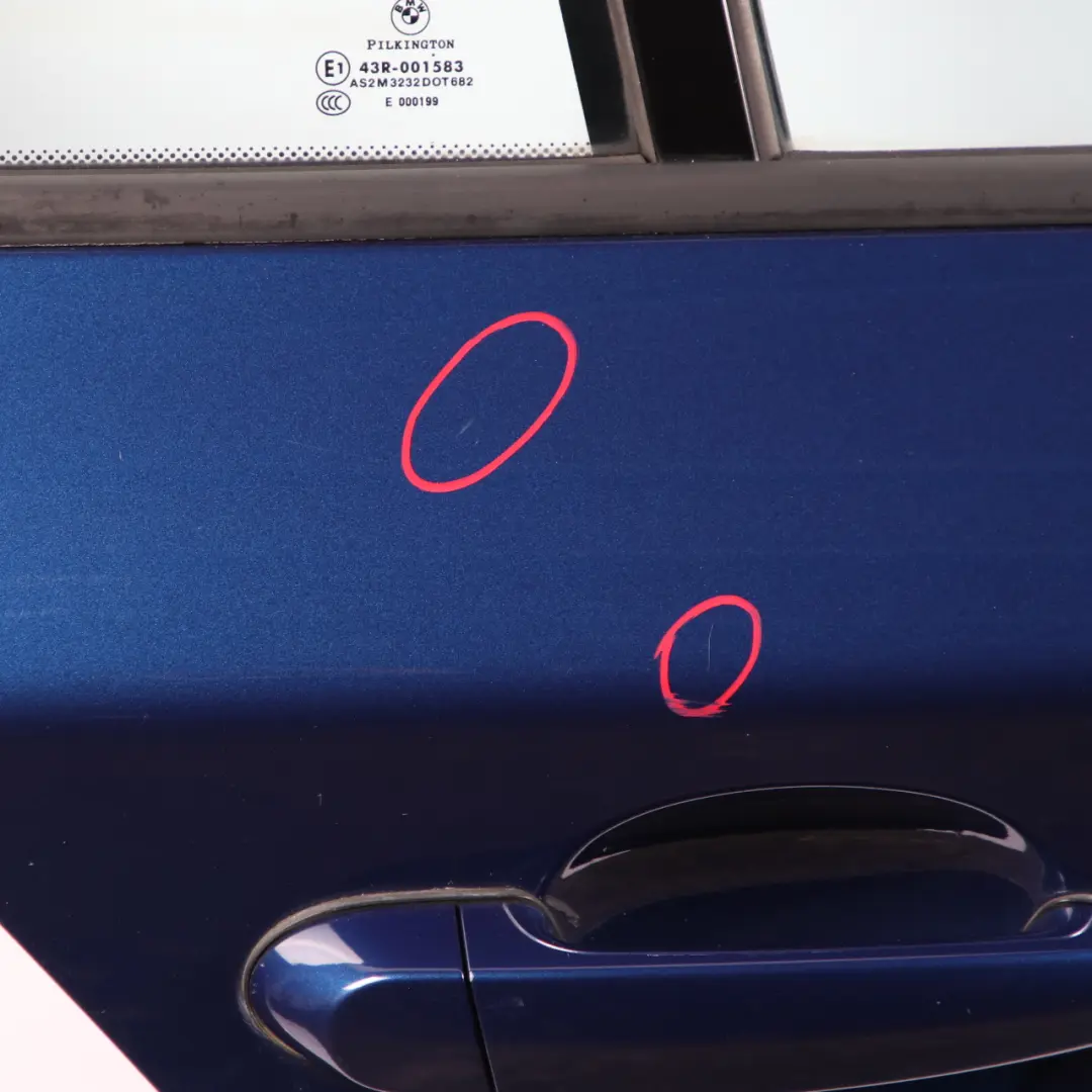 Door Rear Right O/S Le Mans Blau Blue Metallic - 381 to BMW 1 Series E87 5 with Part number 7191018 BMW 1 Series E87 5 Door Rear Right O/S Le Mans Blau Blue Metallic - 381 - SKU 7191018-LMB5 - Part number 7191018