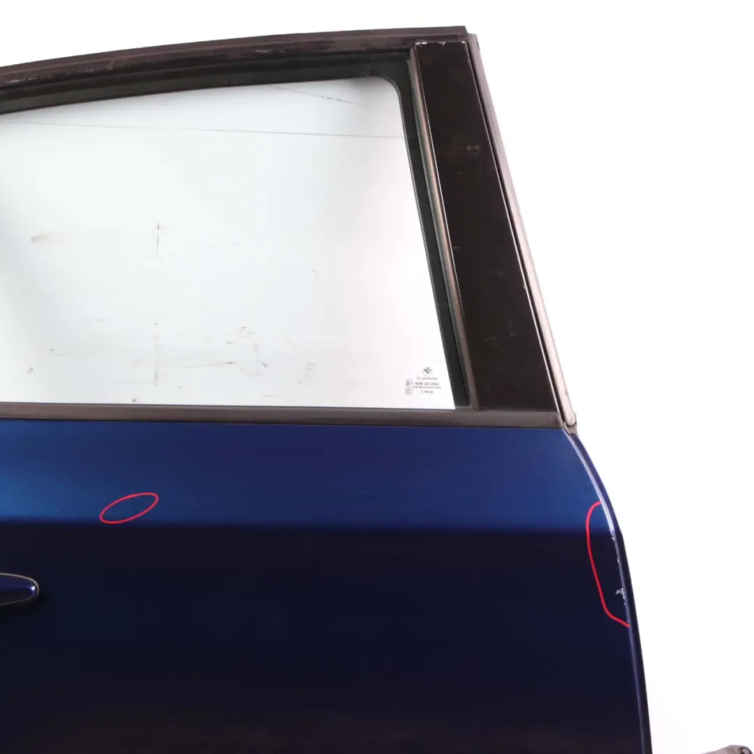 Door Rear Right O/S Le Mans Blau Blue Metallic - 381 to BMW 1 Series E87 5 with Part number 7191018 BMW 1 Series E87 5 Door Rear Right O/S Le Mans Blau Blue Metallic - 381 - SKU 7191018-LMB5 - Part number 7191018