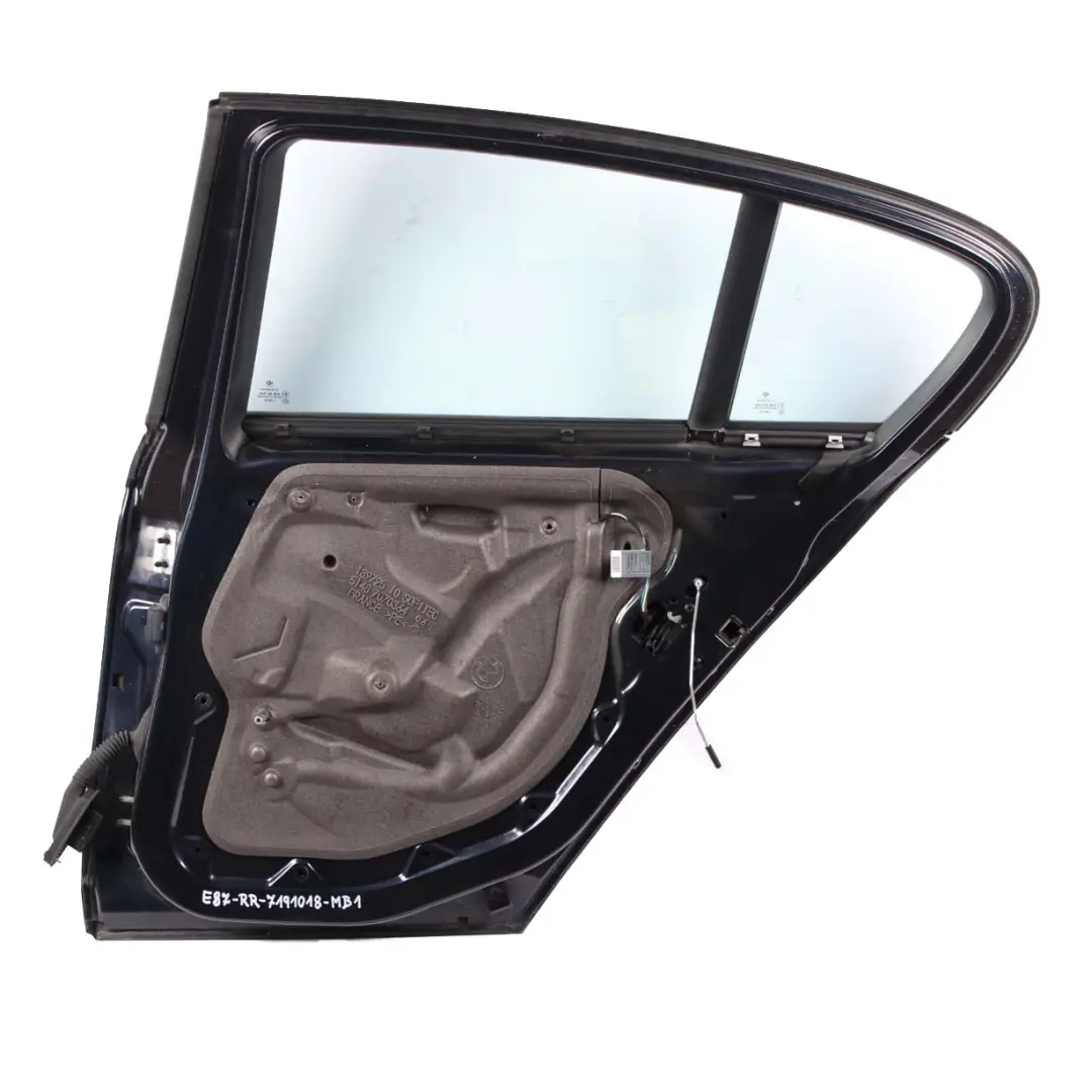 Door Rear Right O/S Monacoblau Monaco Blue Metallic - A35 to BMW 1 E87 with Part number 7191018 BMW 1 E87 Door Rear Right O/S Monacoblau Monaco Blue Metallic - A35 - SKU 7191018-MB1 - Part number 7191018