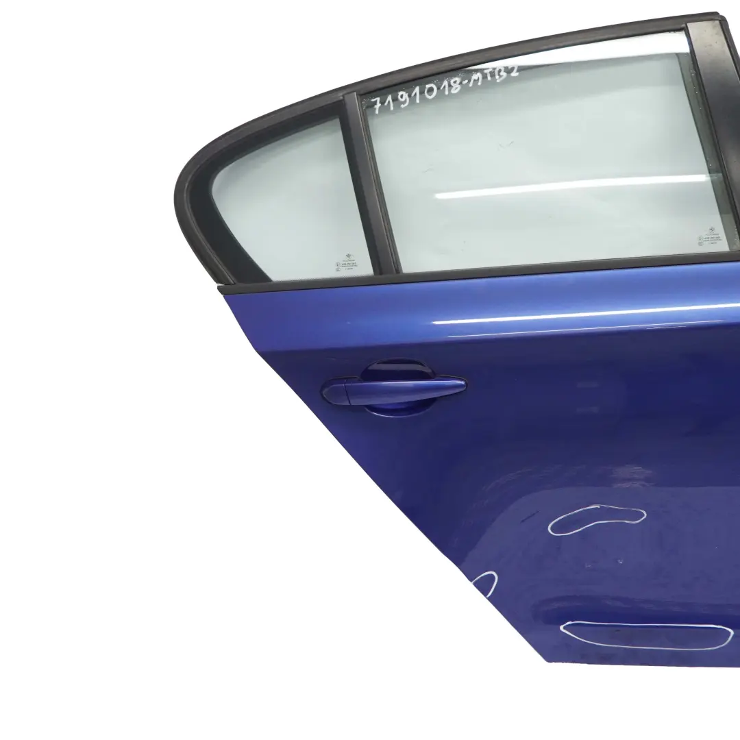 BMW 1 er E87 Tür Hinten Rechts Montegoblau Montego Blau Metallic - A51 - SKU 7191018-MTB2 - Teilenummer 7191018