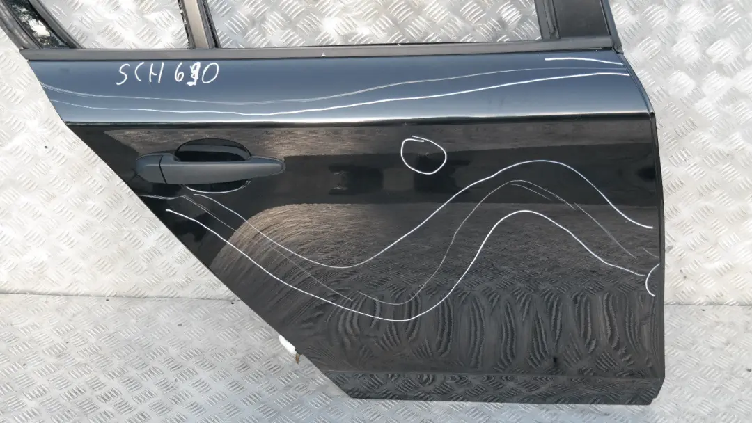 BMW 1 er E87 LCI Beifahrer Tür hinten rechts Schwarz 2 - SKU 7191018-SCH10 - Teilenummer 41527191018