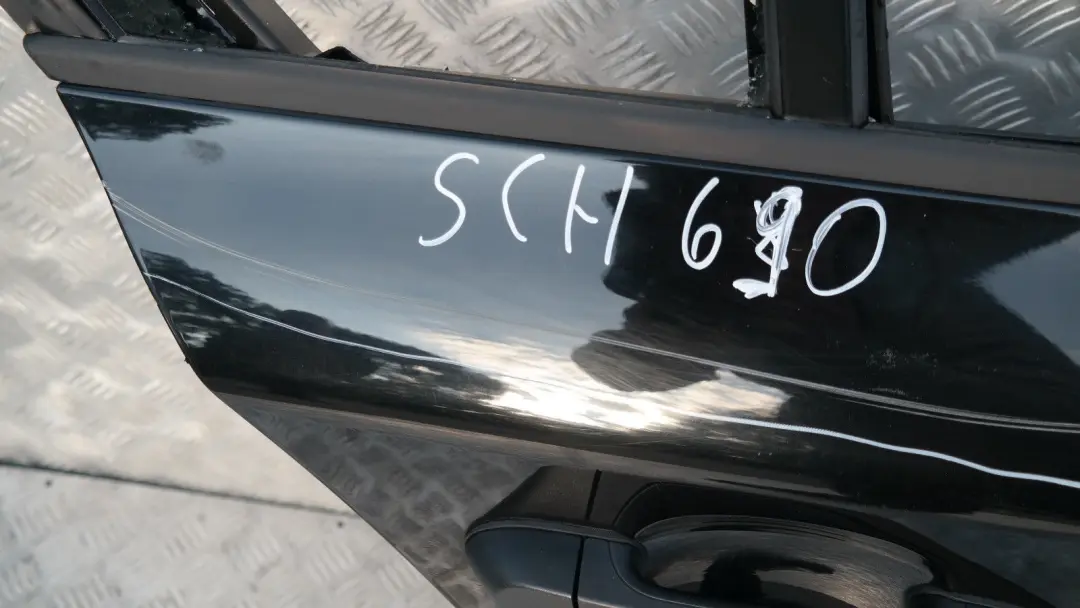BMW 1 SERIES 10 E87 E87N Door Rear Right O/S Schwarz 2 Black II - 668 - SKU 7191018-SCH10 - Part number 41527191018