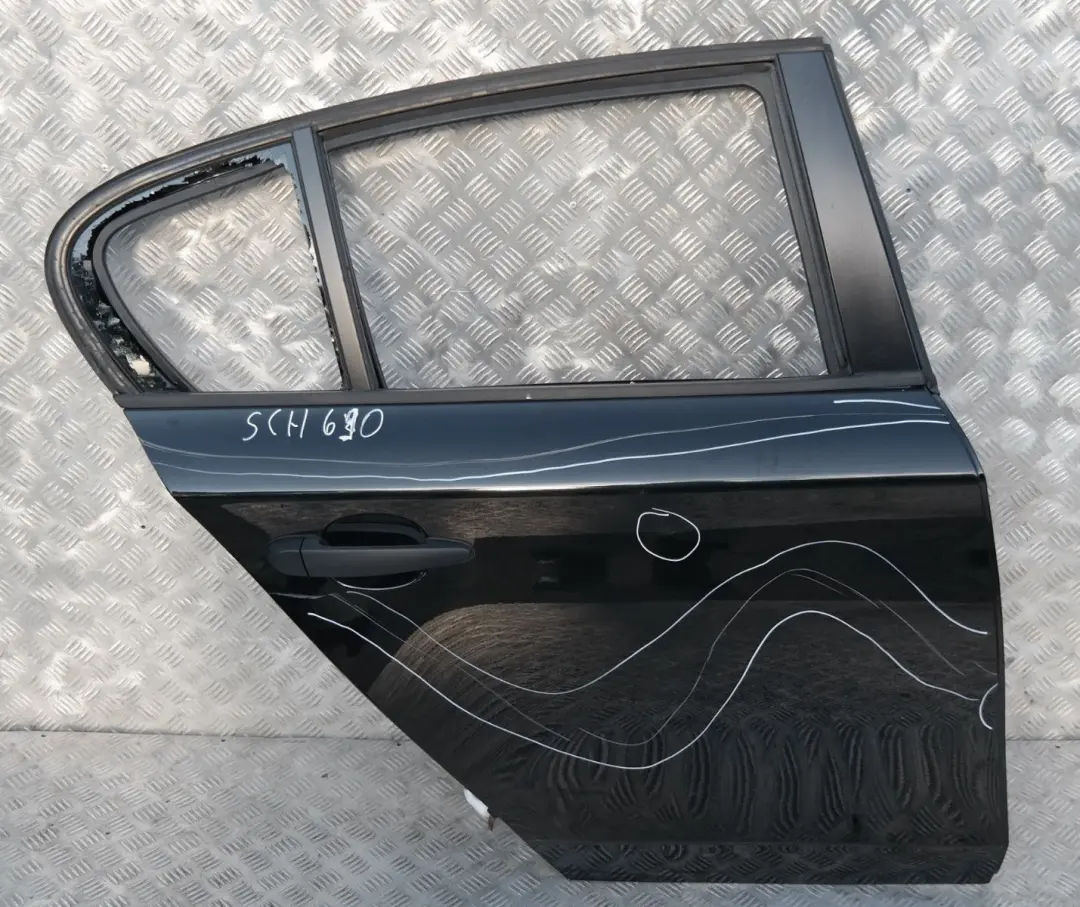  BMW0 E87 Porta posteriore destra Schwarz 2 Nero II - 668 - SKU 7191018-SCH10 - Numero di parte 41527191018