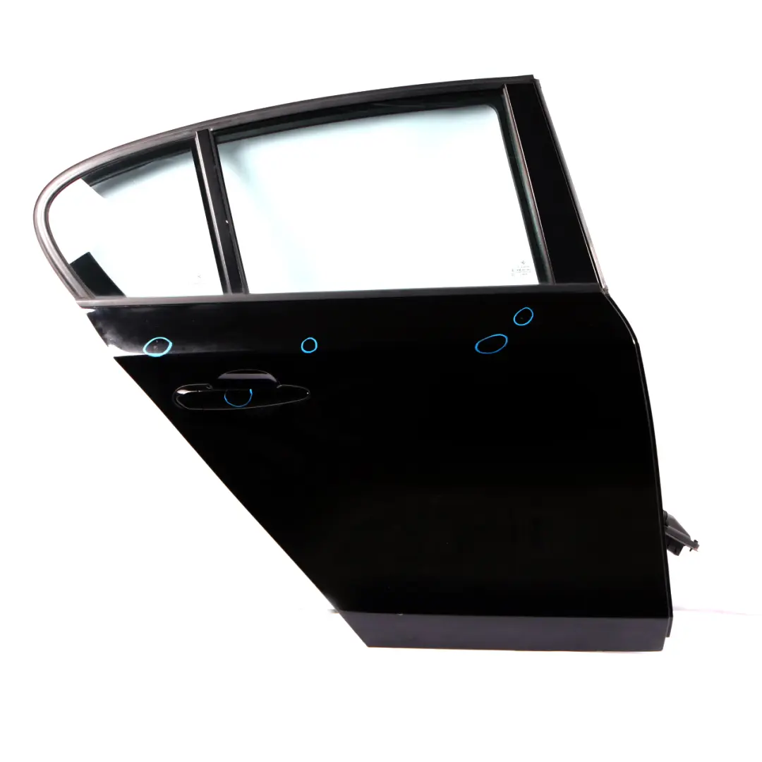 BMW 1 Series 3 E87 Door Rear Right O/S Schwarz 2 Black - 668 - SKU 7191018-SCH3 - Part number 7191018