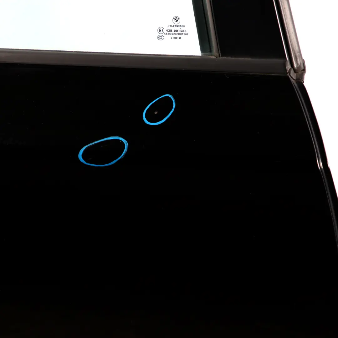 BMW 1 Series 3 E87 Door Rear Right O/S Schwarz 2 Black - 668 - SKU 7191018-SCH3 - Part number 7191018