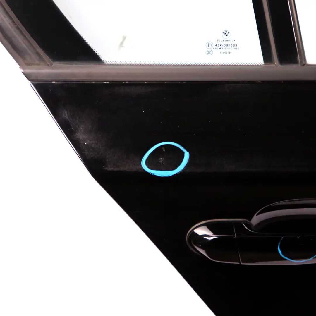 BMW 1 Series 3 E87 Door Rear Right O/S Schwarz 2 Black - 668 - SKU 7191018-SCH3 - Part number 7191018