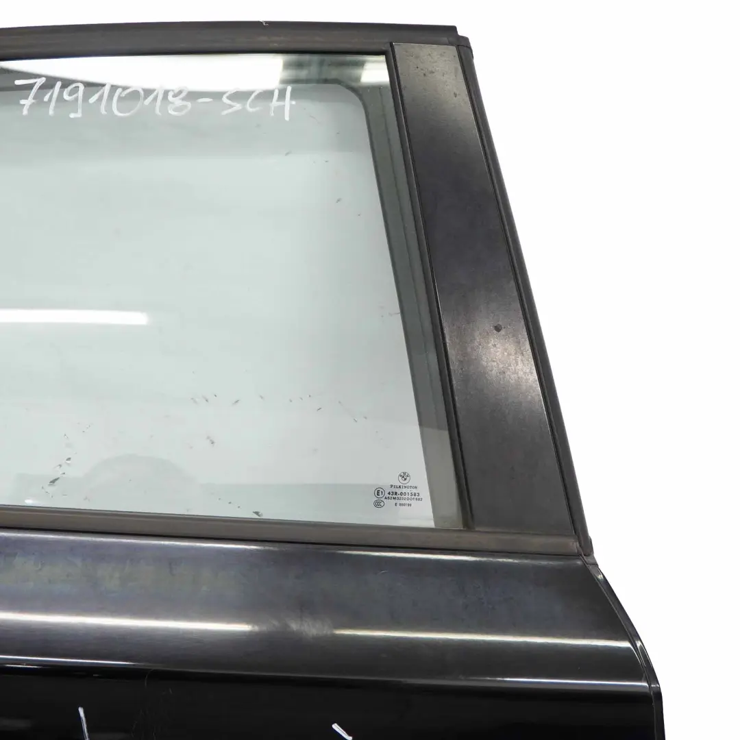BMW 1 Series E87 Door Rear Right O/S Schwarz 2 Black II - 668 - SKU 7191018-SCH - Part number 7191018