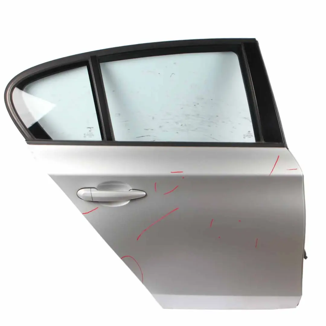 BMW 1 Series E87 Door Rear Right O/S Titansilber Titan Silver Metallic 354 - SKU 7191018-TS2 - Part number 7191018