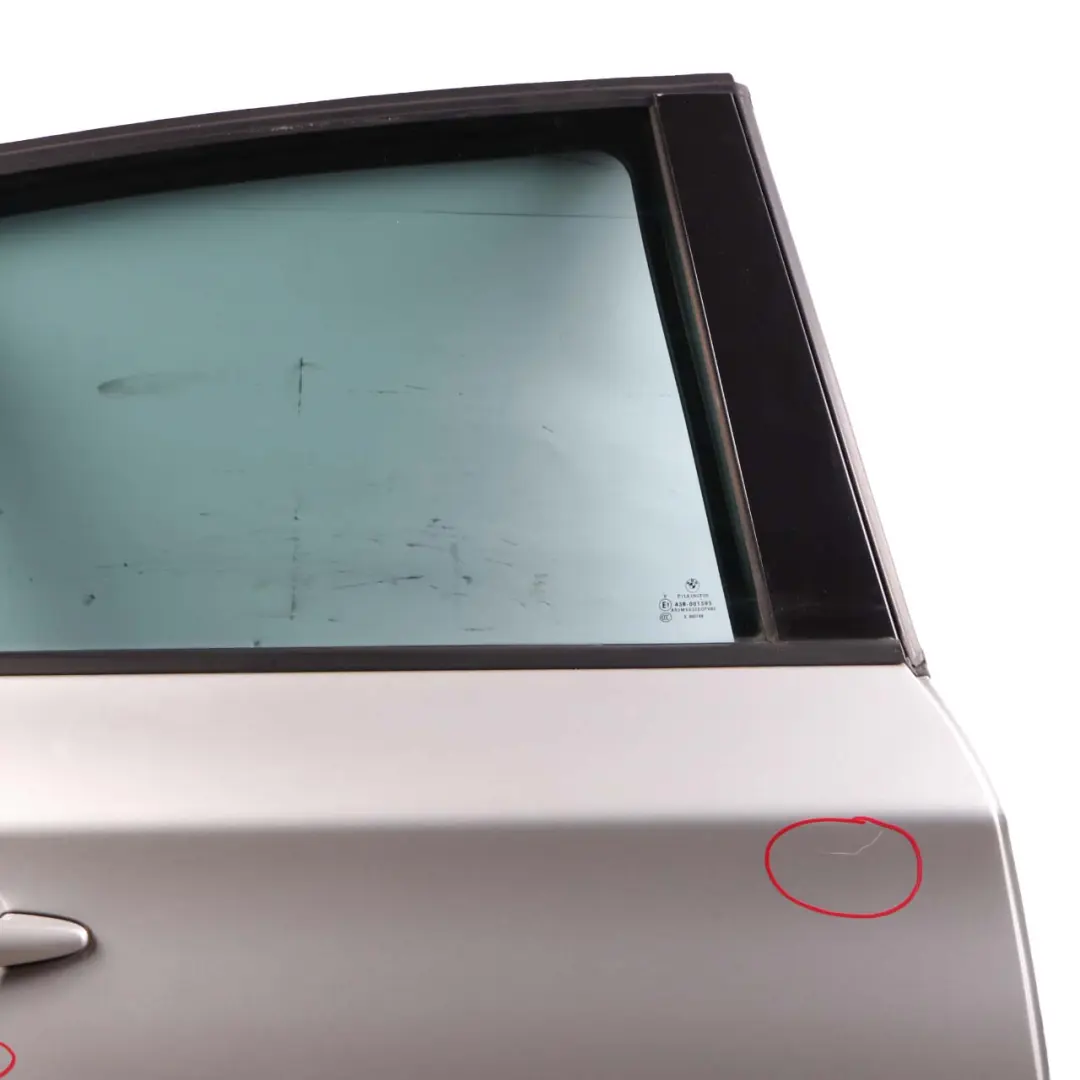 Door Rear Right O/S Titansilber Titan Silver Metallic - 354 to BMW 1 E87 6 with Part number 7191018 BMW 1 E87 6 Door Rear Right O/S Titansilber Titan Silver Metallic - 354 - SKU 7191018-TS6 - Part number 7191018