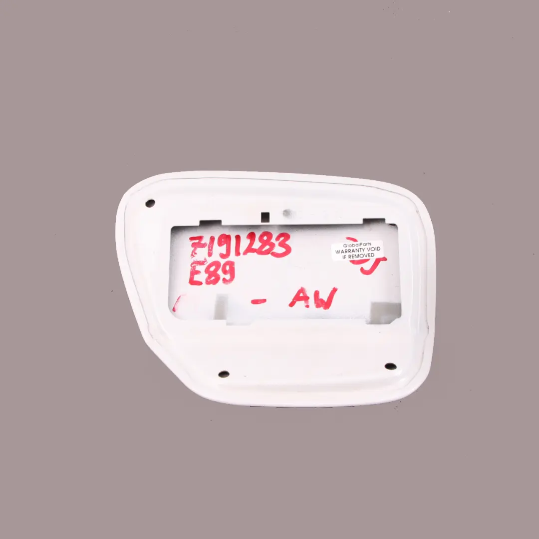 BMW Z4 E89 Couvercle de trappe à carburant Alpinweiss Alpine White 300 - SKU 7191283-AW - Numéro de pièce 7191283