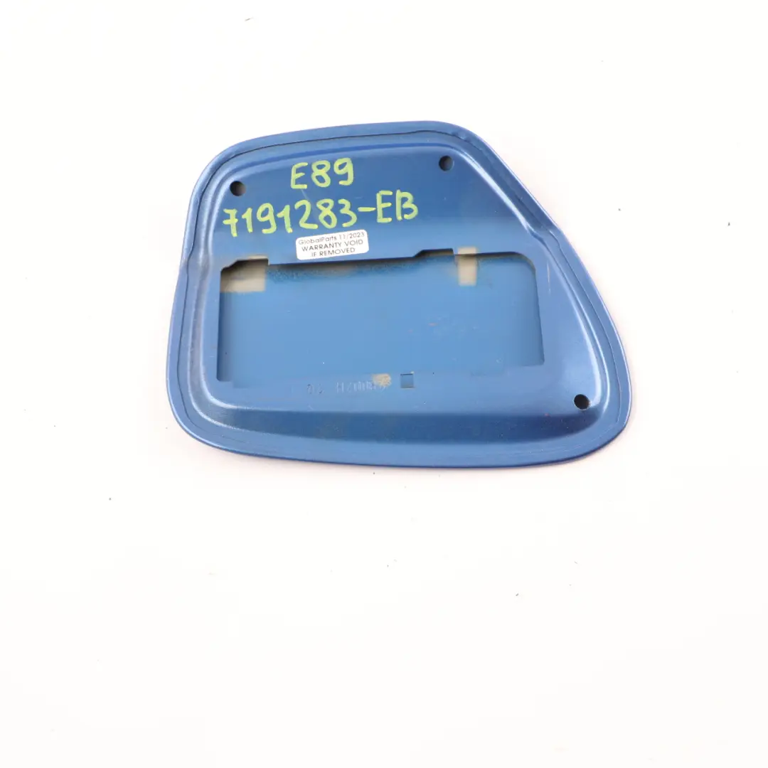 Fill In Flap Fuel Cover Estorilblau Estoril Blue - B45 to BMW Z4 Series E89 with Part number 7191283 BMW Z4 Series E89 Fill In Flap Fuel Cover Estorilblau Estoril Blue - B45 - SKU 7191283-EB - Part number 7191283