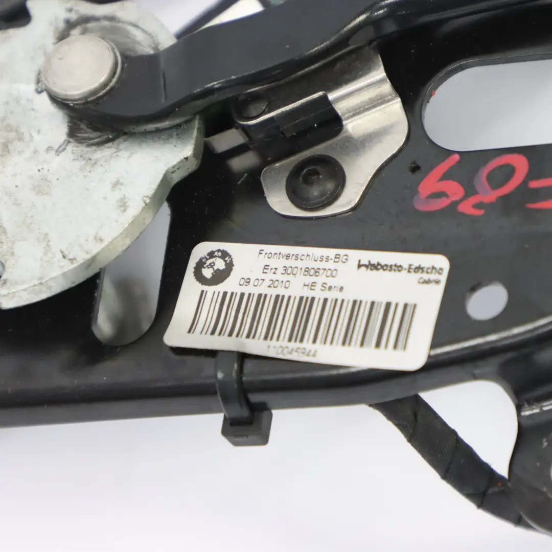 Folding Top Locking System Mechanism to BMW Z4 E89 Convertible Roadster with Part number 7192496 BMW Z4 E89 Convertible Roadster Folding Top Locking System Mechanism - SKU 7192496-1 - Part number 7192496