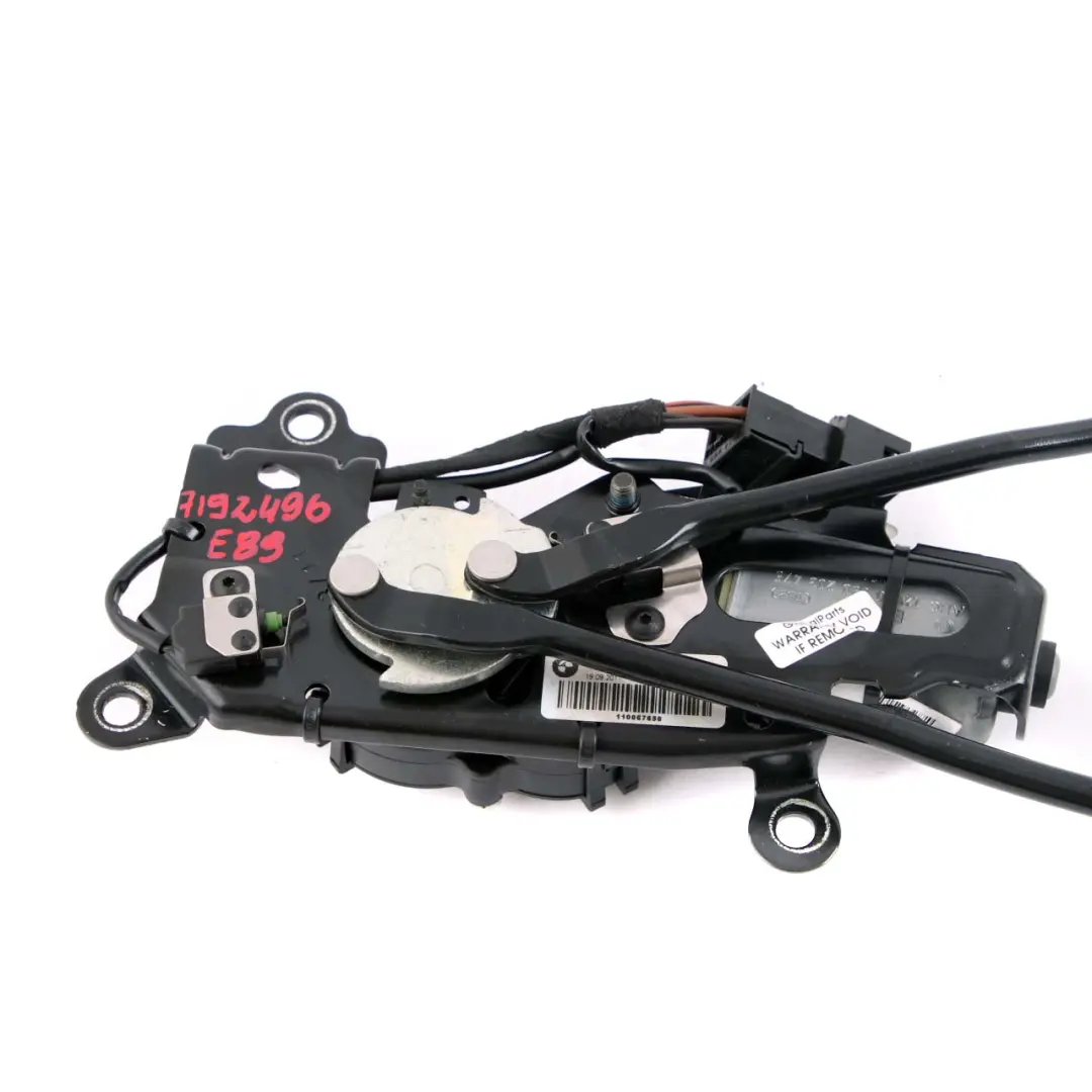 Verschlusssystem Verriegelungsmechanismus Klappverdeck für BMW Z4 E89 Cabrio mit Teilenummer 7192496 BMW Z4 E89 Cabrio Verschlusssystem Verriegelungsmechanismus Klappverdeck - SKU 7192496 - Teilenummer 7192496