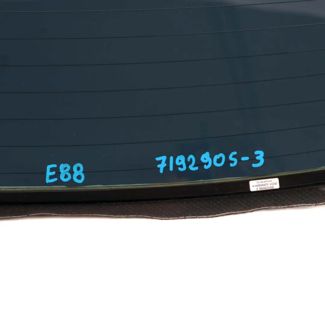 BMW Serie 1 E88 Descapotable Cabrio Cristal Trasero Negro Foil Tintado AS2 - SKU 7192905-3 - Número de pieza 7192905