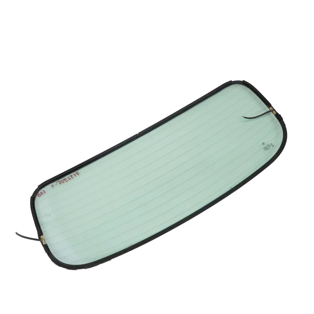 Cristal Trasero Descapotable Cabrio Plegable Acristalamiento Verde AS2 para BMW E88 con número de pieza 7192905 BMW E88 Cristal Trasero Descapotable Cabrio Plegable Acristalamiento Verde AS2 - SKU 7192905-4 - Número de pieza 7192905