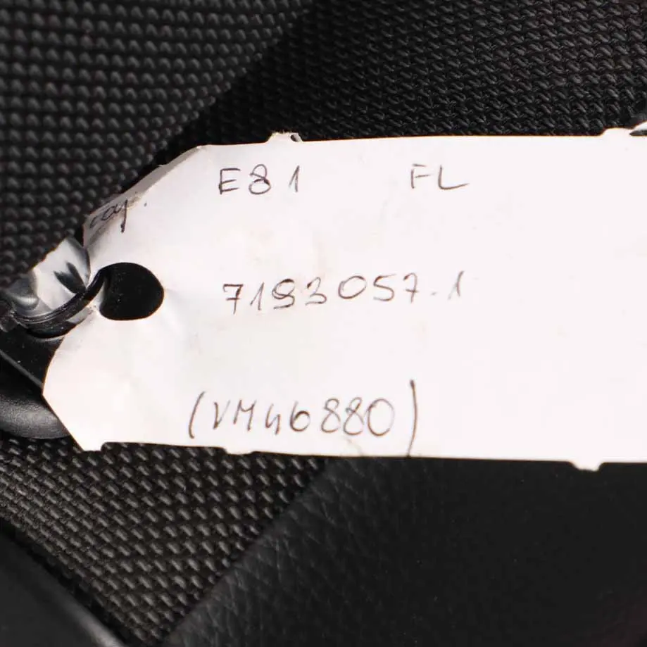 BMW E81 M Sport Front Left N/S Seat Fabric / Leather Pearlpoint / Anthracite - SKU 7193057-1 - Part number 7193057