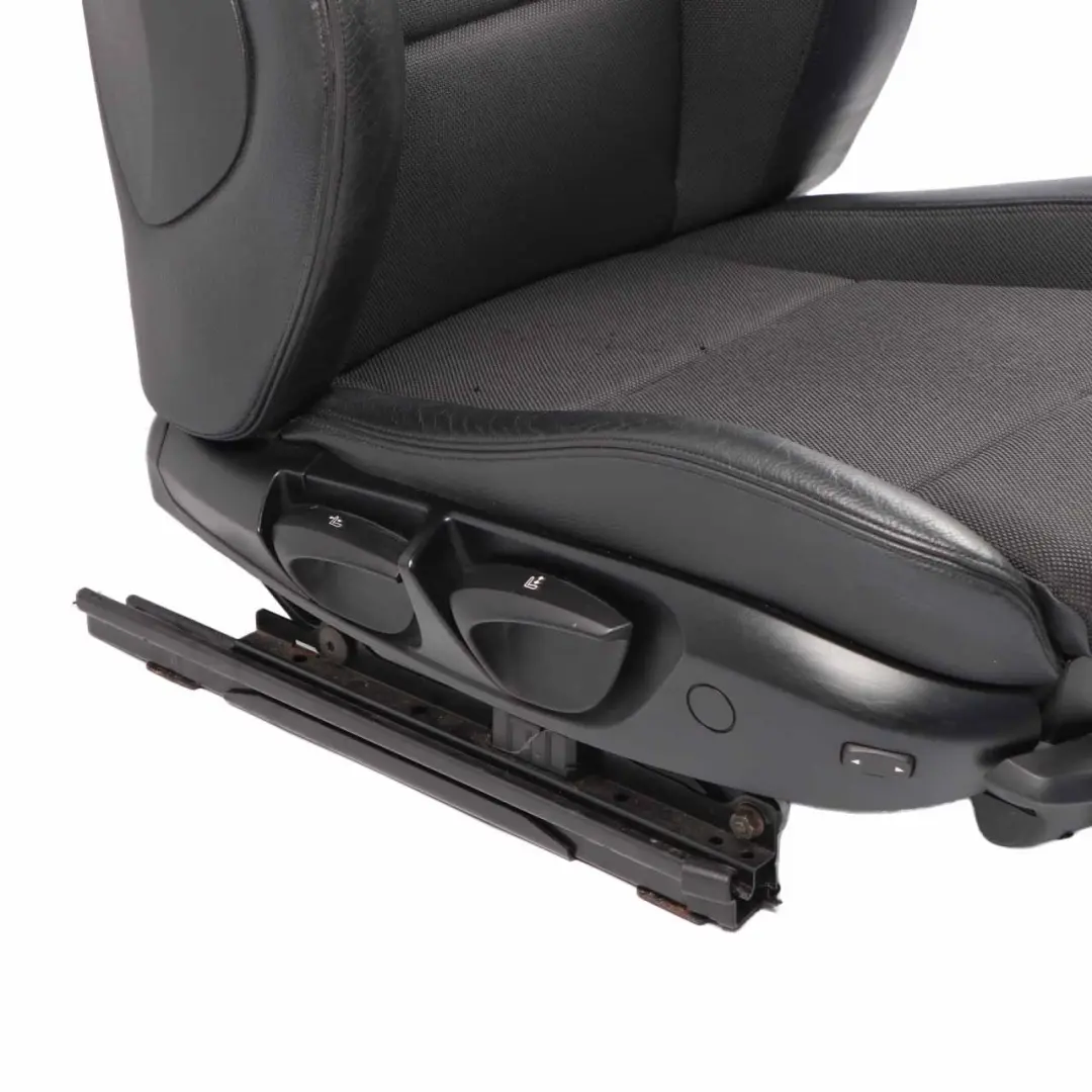Front Right O/S Seat Fabric / Leather Pearlpoint / Anthracite to BMW E81 M Sport with Part number 7193058 BMW E81 M Sport Front Right O/S Seat Fabric / Leather Pearlpoint / Anthracite - SKU 7193058-1 - Part number 7193058