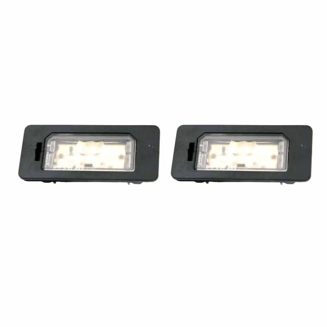 Set 2x License Number Plate Light LED to BMW E90 E91 F10 F11 F30 F31 F32 with Part number 7193293 BMW E90 E91 F10 F11 F30 F31 F32 Set 2x License Number Plate Light LED - SKU 7193293-1 - Part number 7193293