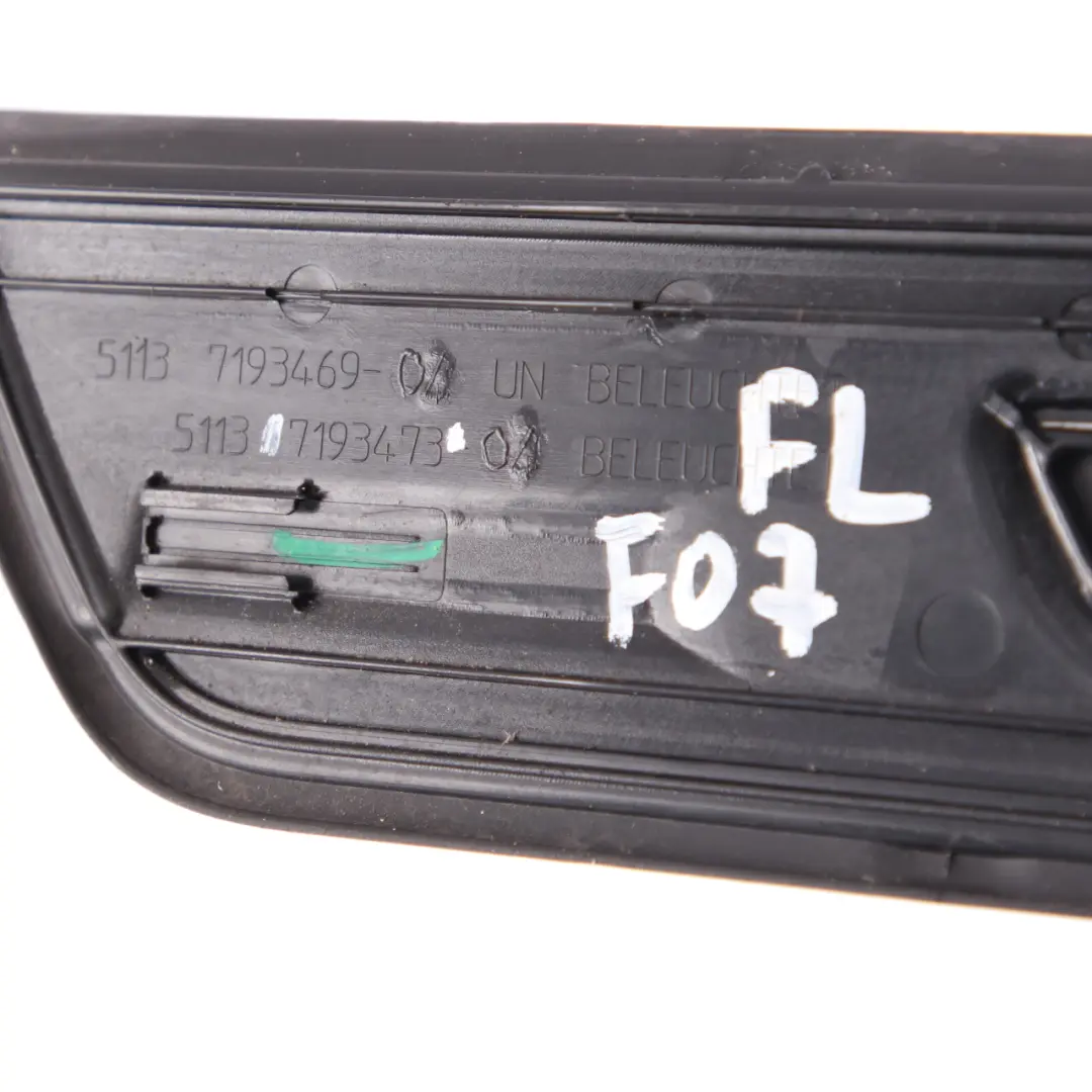 Entrance Door BMW F07 Gran Turismo Front Left N/S Trim Panel Strip to Cover with Part number 7193469 Cover Entrance Door BMW F07 Gran Turismo Front Left N/S Trim Panel Strip - SKU 7193469 - Part number 7193469
