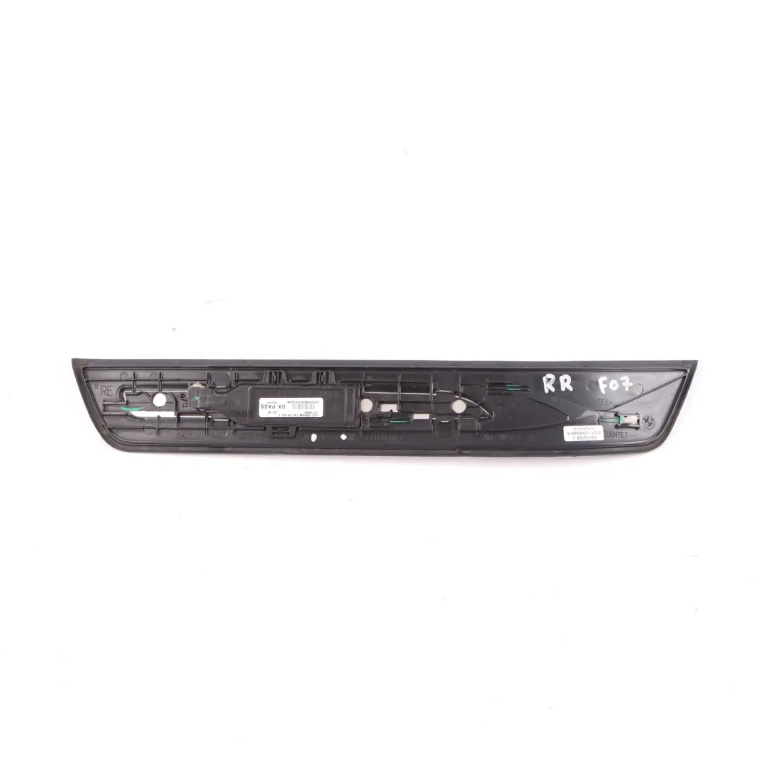 Entrance Door BMW F07 Gran Turismo Rear Right Trim Panel Strip to Cover with Part number 7193472 Cover Entrance Door BMW F07 Gran Turismo Rear Right Trim Panel Strip - SKU 7193472 - Part number 7193472