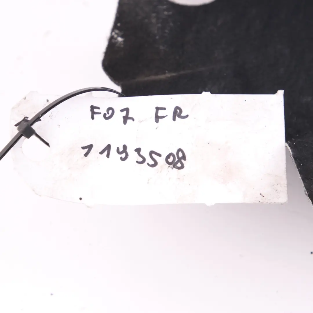 Arch Cover Front Right O/S Rear Section Panel to BMW F07 GT Wheel with Part number 7193508 BMW F07 GT Wheel Arch Cover Front Right O/S Rear Section Panel - SKU 7193508 - Part number 7193508