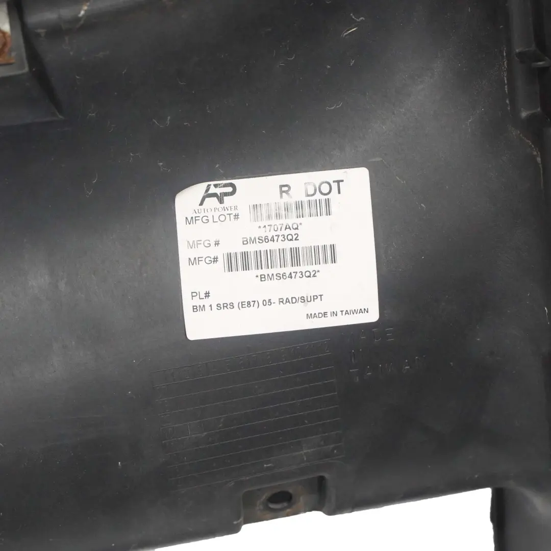 BMW E87 LCI Frente Slam Panel Carenado Soporte Soporte E81 E82 - SKU 7193748-4 - Número de pieza 7193748