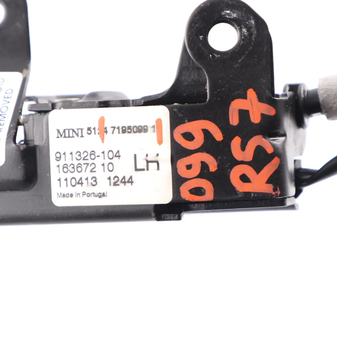 Trunk Boot Lid Tailgate Lock Bottom Left Catch para Mini Cooper R57 Cabrio con número de pieza 7195099 Mini Cooper R57 Cabrio Trunk Boot Lid Tailgate Lock Bottom Left Catch - SKU 7195099 - Número de pieza 7195099