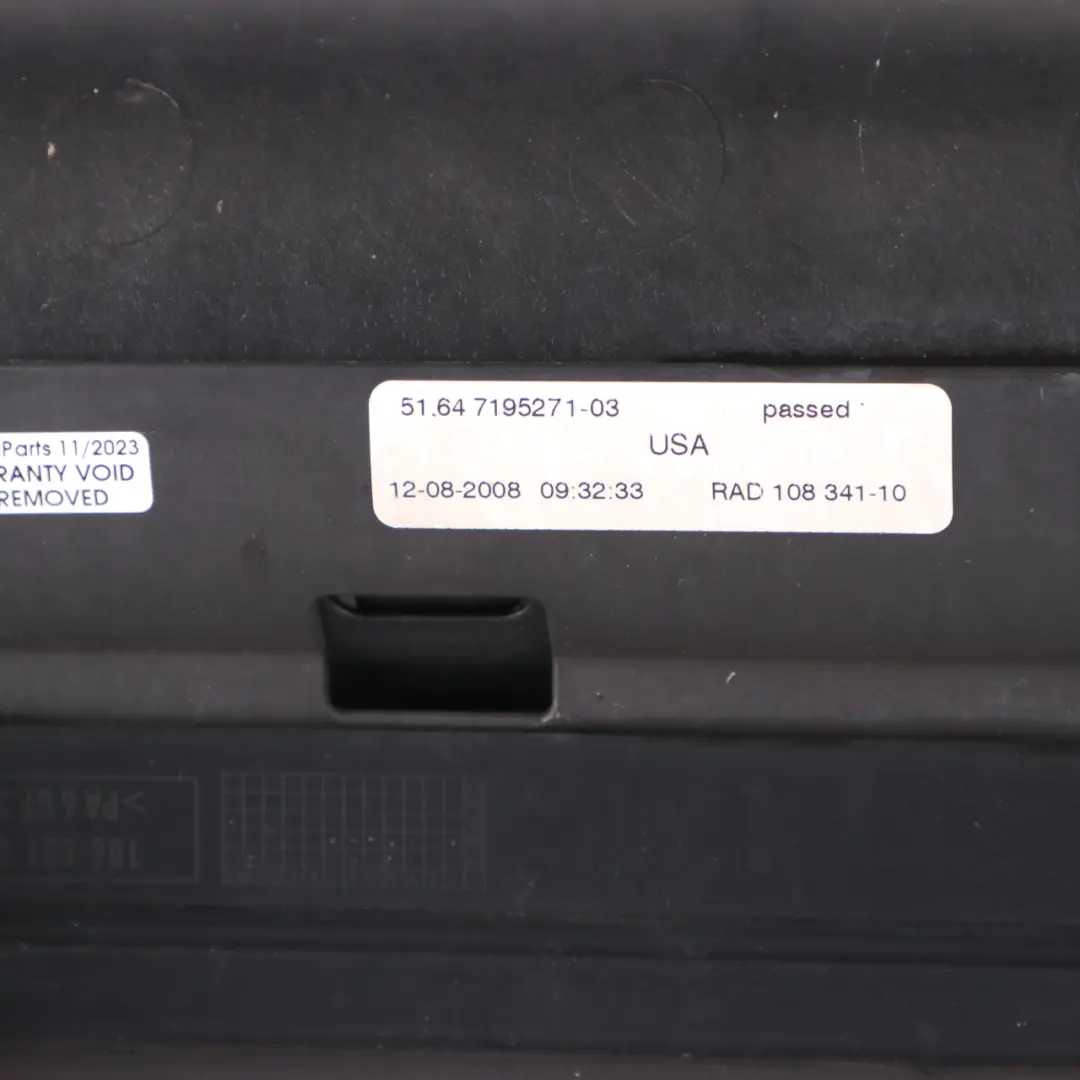 Panneau avant Prise d'air Conduit radiateur Commande volet carénage pour BMW X5 E70 à propos du numéro de pièce 7195271 BMW X5 E70 Panneau avant Prise d'air Conduit radiateur Commande volet carénage - SKU 7195271-1 - Numéro de pièce 7195271