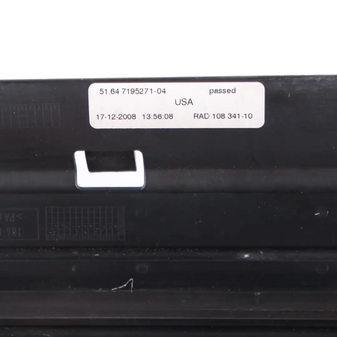 Pannello Frontale Presa Radiatore Condotto Cowling Control per BMW X5 E70 con numero di parte 7195271 BMW X5 E70 Pannello Frontale Presa Radiatore Condotto Cowling Control - SKU 7195271 - Numero di parte 7195271
