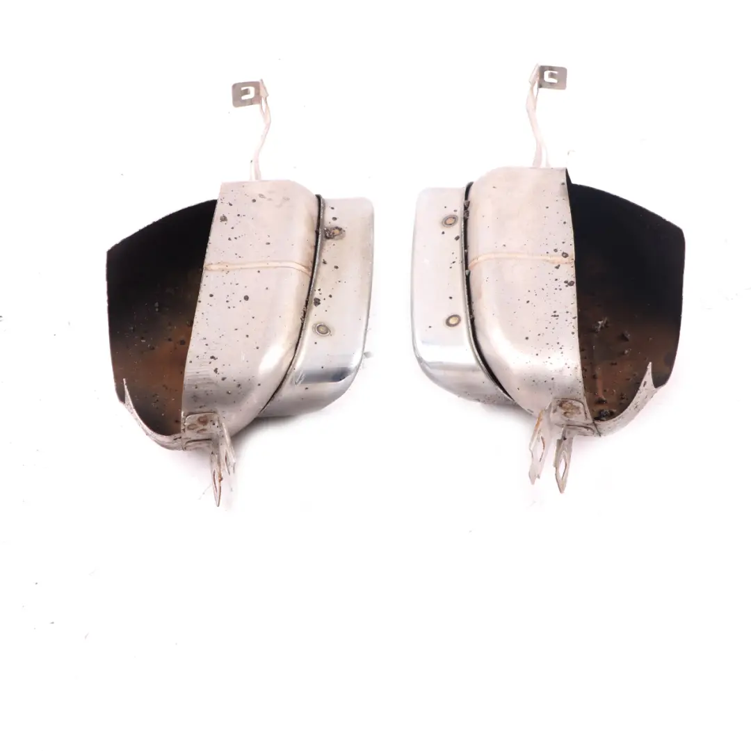 Exhaust Pipe Tail Tip Set Left Right N/O/S 7195302 to BMW F01 F02 with Part number 7195301 BMW F01 F02 Exhaust Pipe Tail Tip Set Left Right N/O/S 7195302 - SKU 7195301-1 - Part number 7195301