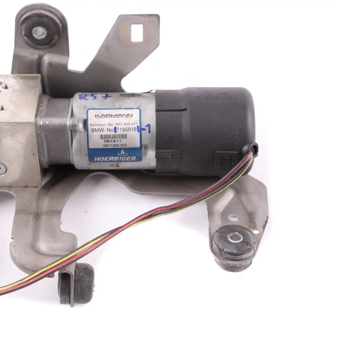 Hydralic Techo Elevador Motor Bomba para Mini Cooper R57 Cabrio Convertible con número de pieza 7195518 Mini Cooper R57 Cabrio Convertible Hydralic Techo Elevador Motor Bomba - SKU 7195518-1 - Número de pieza 7195518
