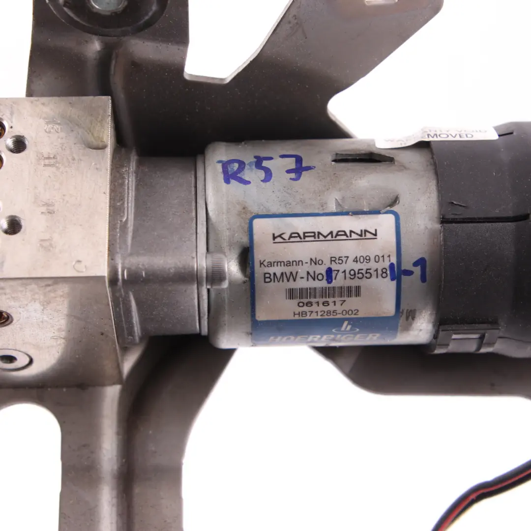 Hydralic Techo Elevador Motor Bomba para Mini Cooper R57 Cabrio Convertible con número de pieza 7195518 Mini Cooper R57 Cabrio Convertible Hydralic Techo Elevador Motor Bomba - SKU 7195518-1 - Número de pieza 7195518