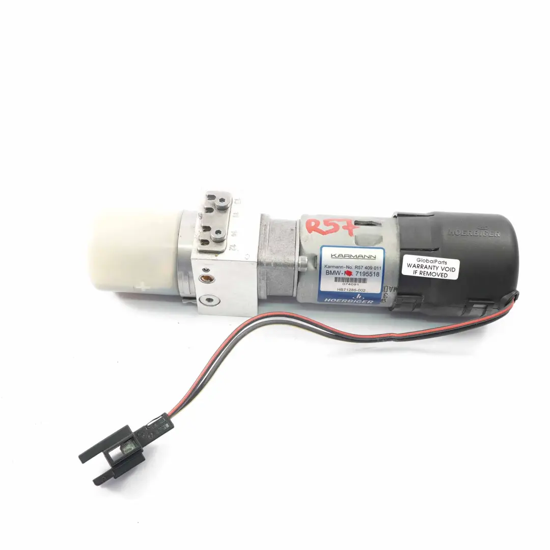 Mini R57 Cooper Capot Cabriolet Pompe Hydraulique Verdeckhydraulik - SKU 7195518 - Numéro de pièce 7195518