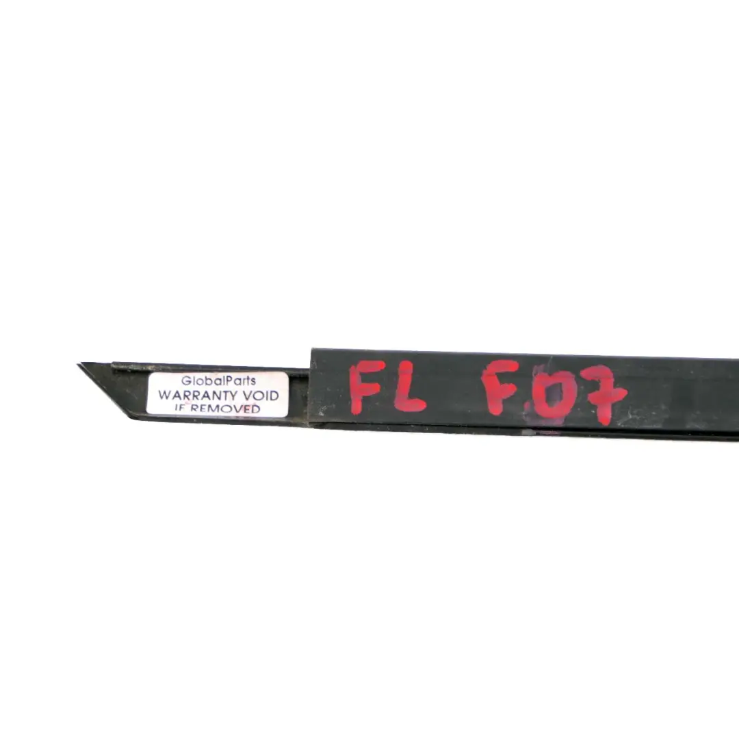 BMW F07 Channel Cover Door Strip Outer Short Front Left High Gloss GT - SKU 7196337 - Part number 7196337
