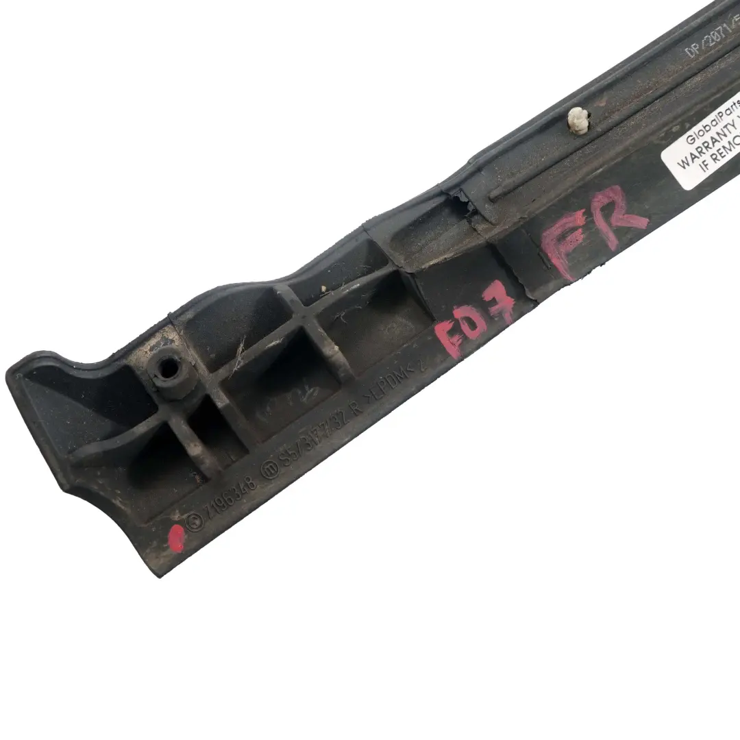 BMW F07 Gt Guarnizione Portiera Telaio Anteriore Destro Nero - SKU 7196348 - Numero di parte 7196348