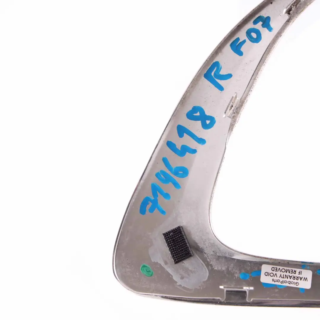 BMW F07 GT Listwa Szyby Bocznej Tylna Prawa Chrom - SKU 7196418 - Numer Części 7196418