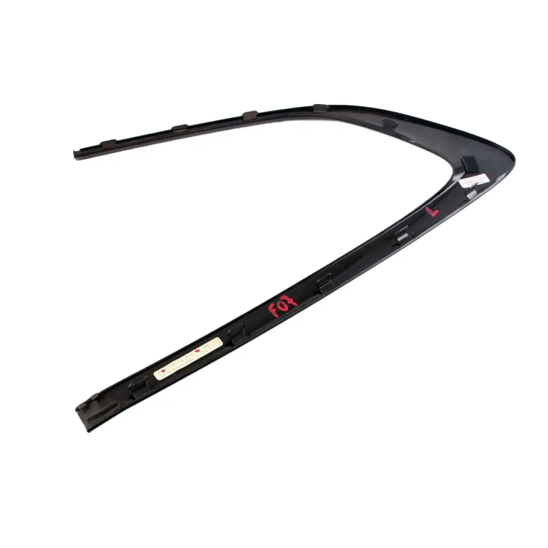 Left N/S Strip Cover Side Window High Gloss Glanzschwarz to BMW 5 F07 GT Rear with Part number 7196419 BMW 5 F07 GT Rear Left N/S Strip Cover Side Window High Gloss Glanzschwarz - SKU 7196419 - Part number 7196419