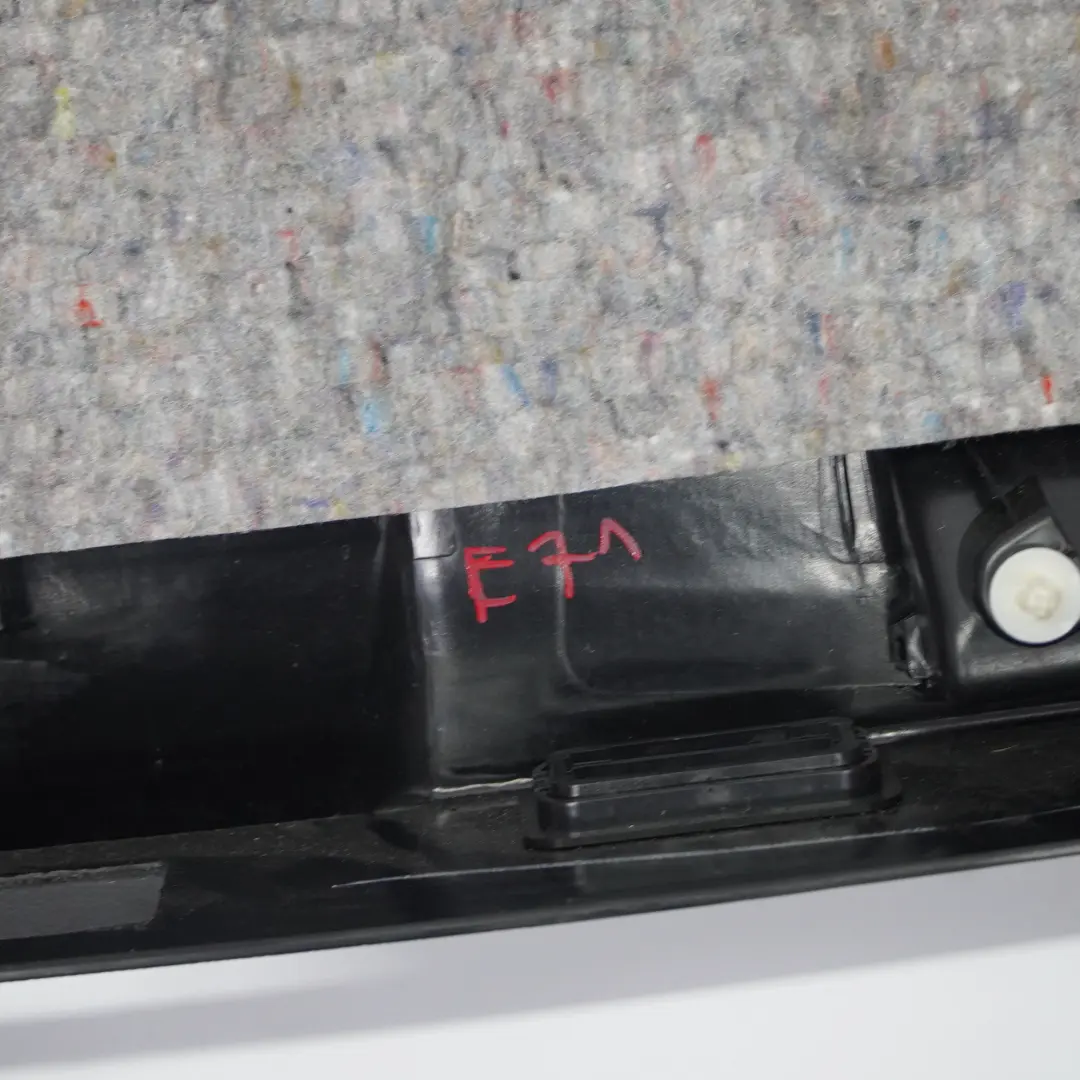 BMW X6 E71 E72 Boot Trunk Tailgate Lid Lower Trim Panel Black - SKU 7197137-1 - Part number 7197137