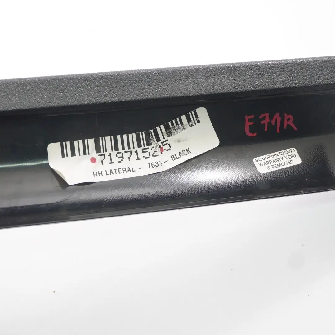 Trunk Lid Panel Rear Right O/S Tailgate Trim Cover Black to BMW X6 E71 with Part number 7197152 BMW X6 E71 Trunk Lid Panel Rear Right O/S Tailgate Trim Cover Black - SKU 7197152 - Part number 7197152