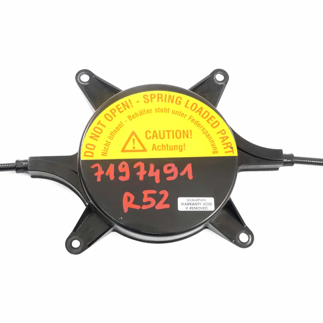 Retractor Trunk Lid Closing System Lock to Mini Cabrio R52 with Part number 7197491 Mini Cabrio R52 Retractor Trunk Lid Closing System Lock - SKU 7197491 - Part number 7197491