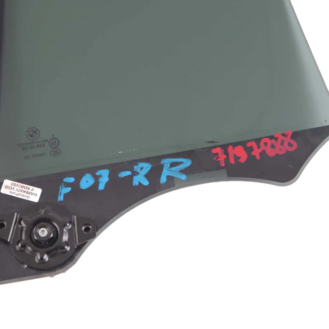  Side Window Glass BMW F07 Fixed Rear Right Door O/S Tinted AS3 - SKU 7197888 - Part number 7197888