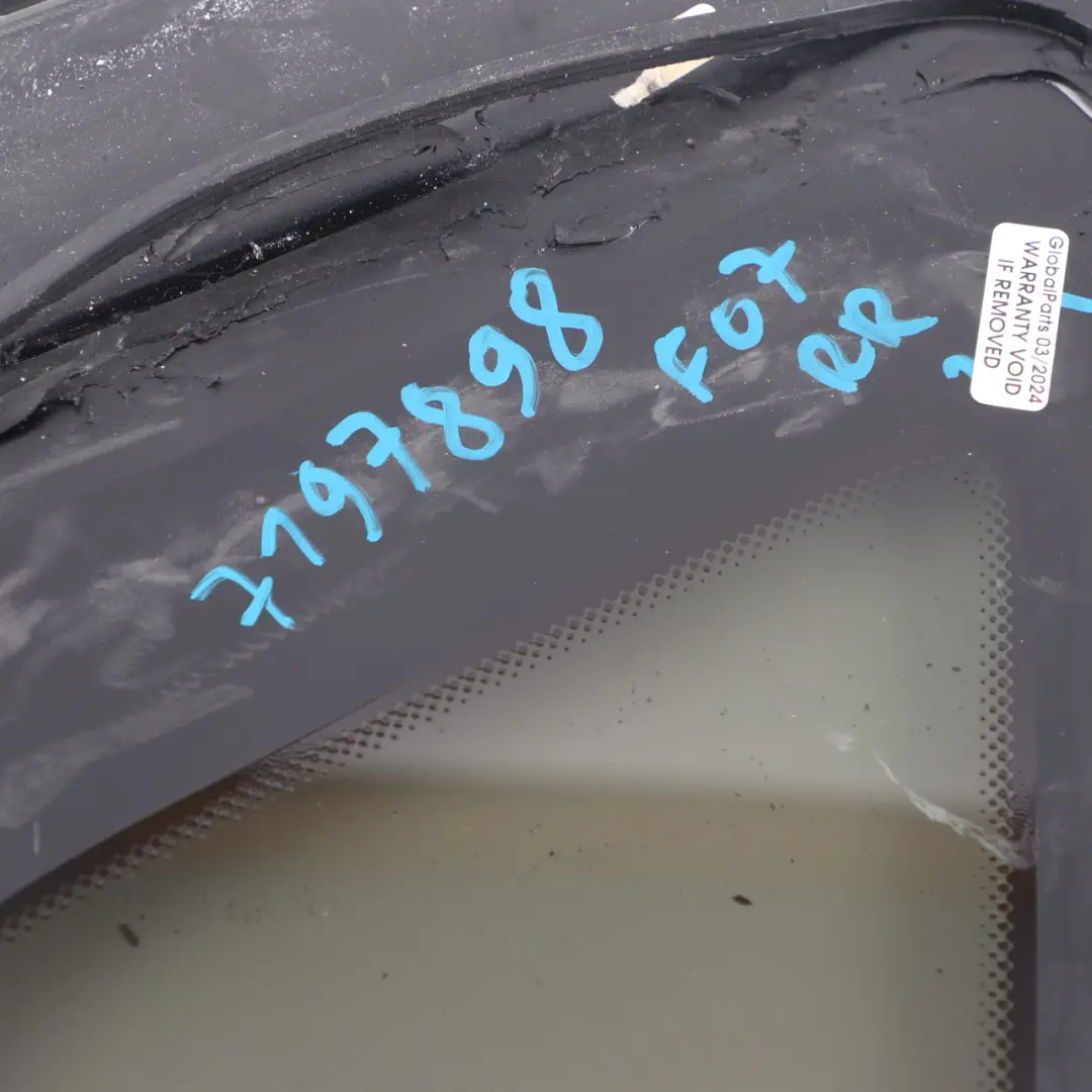 BMW F07 GT Fenster Hintertür Glas Festverglasung Rechts Verglasung AS2 Grün - SKU 7197898 - Teilenummer 7197898