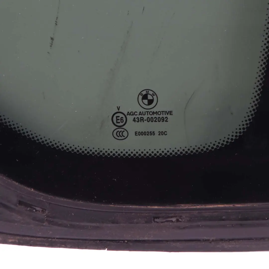 Side Window Glass Green Fixed Tinted Rear Right Door O/S AS3 SSG to BMW F07 GT with Part number 7197902 BMW F07 GT Side Window Glass Green Fixed Tinted Rear Right Door O/S AS3 SSG - SKU 7197902 - Part number 7197902